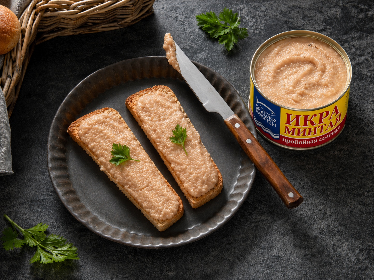 Икра минтая ж/б с/к 130 гр