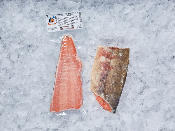 Кета филе на коже свежемороженое в/у