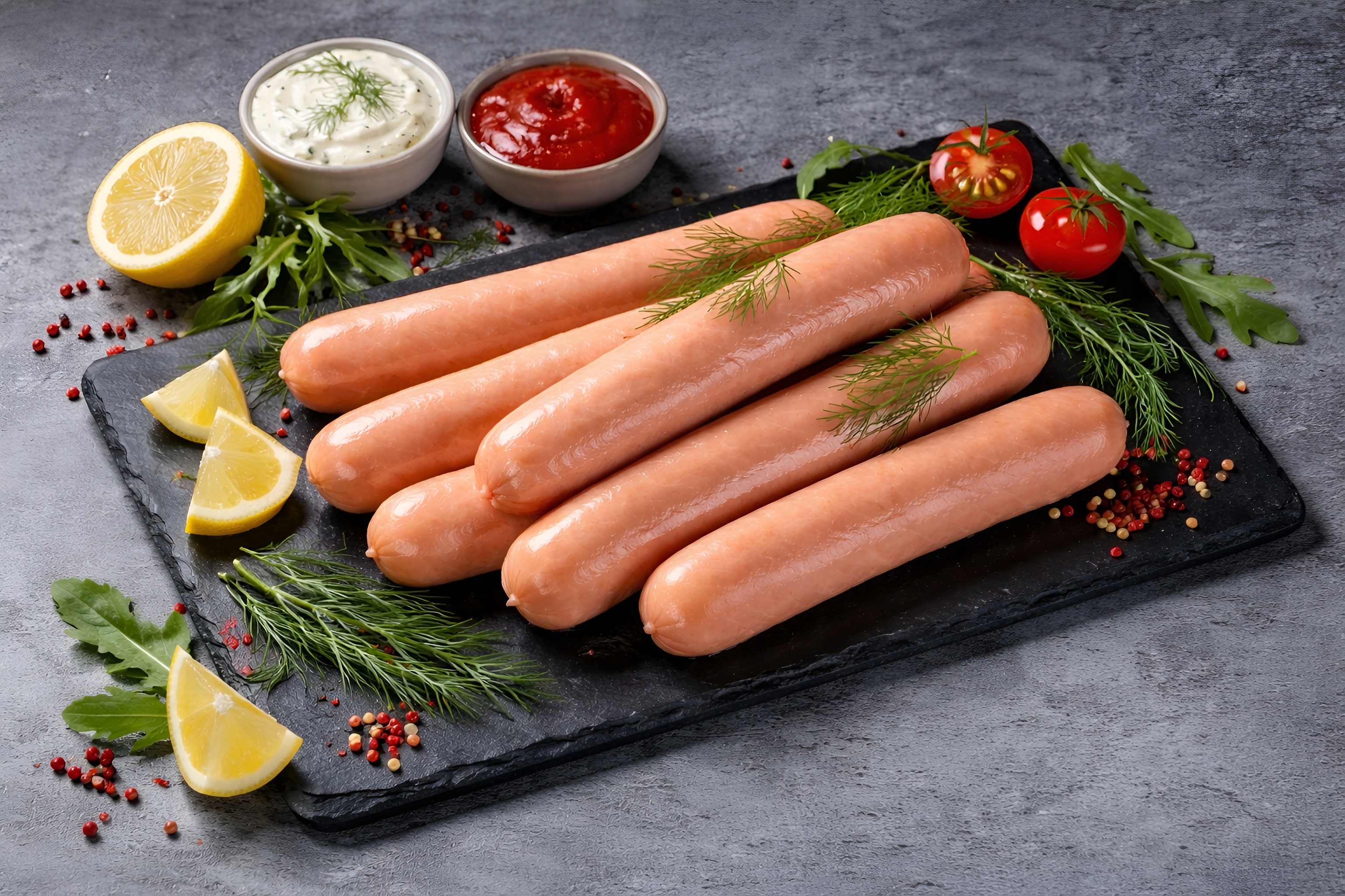 Сосиски вареные "Из лосося"