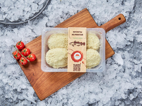 Котлеты рыбные из минтая с/м 400г