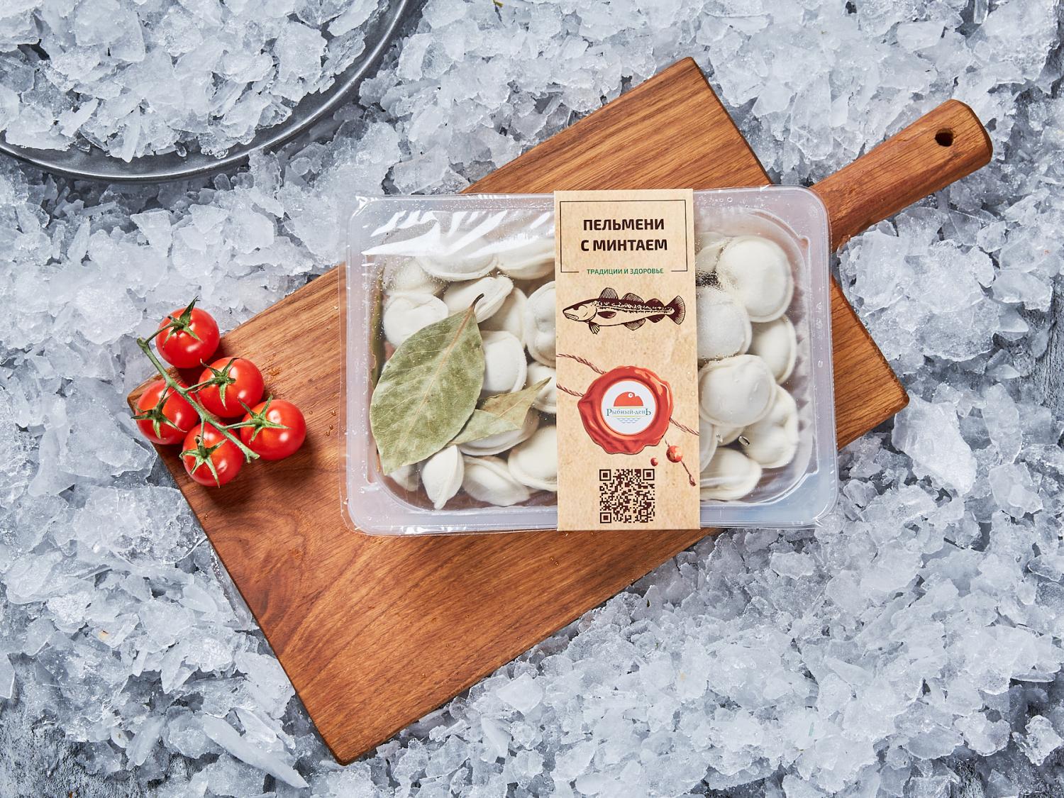 Пельмени рыбные из минтая с/м 500г