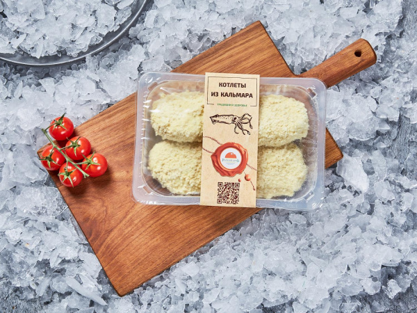 Котлеты из кальмара с/м 400г