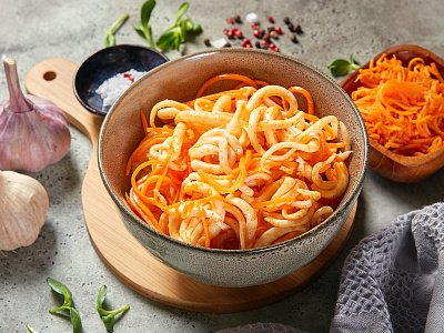 Кальмар щупальца по-корейски