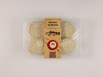 Котлеты рыбные из минтая с/м 400г