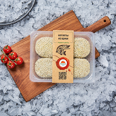 Котлеты рыбные из щуки с/м 400г