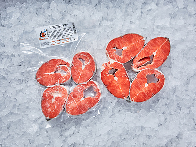 Нерка стейк свежемороженый в/у