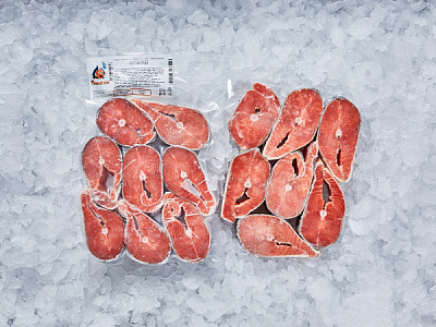 Кета стейк на коже свежемороженый